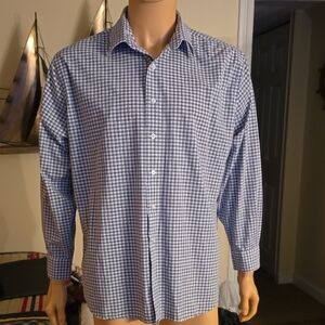 Men's Blue Checkered Shirt